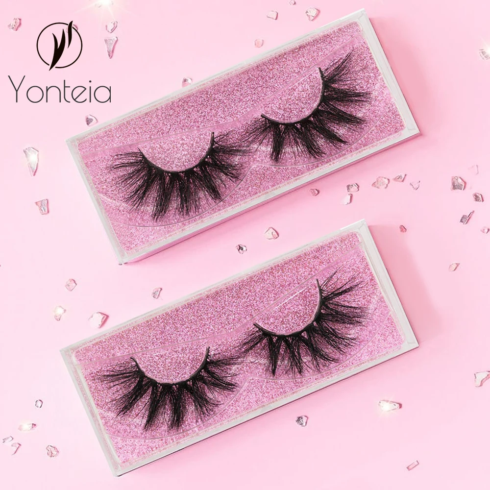 Yonteia 5D Mink Eyelashes Criss-cross False Cruelty Free Volume Lashes Dramatic Eye lashes Makeup Tools | Красота и здоровье