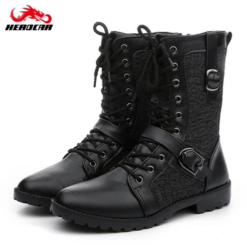 

2019 New Motorcycle Boots Men Racing Bike Motocross Boots Leather Race Motocross Motorbike Riding Boots Shoes