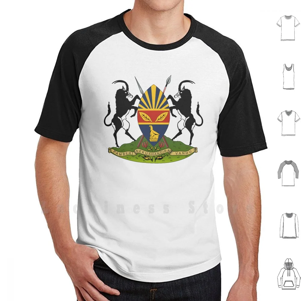 Harare Coat Of Arms , Zimbabwe T Shirt Diy Cotton Big Size S6xl Harare