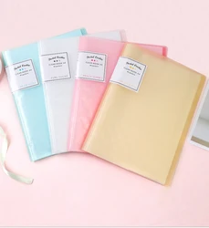 KOKUYO WSG-CBCN Pastel Cookie Clear Book A4 10/20/30/40 Pocket File Folder Document Bag Maximum Capacity 200/300 Sheets