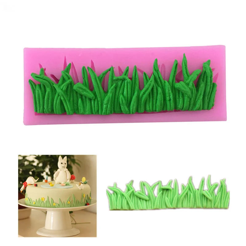 

Grass Shape Cake Decorative Silicone Mold Fondant Cookie Chocolate Mould Candy Cake Pudding Muffin Molds DIY Baking Tools M024