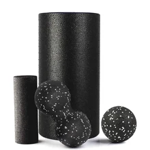 4 в 1 Набор поролоновых роликов включает 2 поролоновых ролика 2 массажных шарика высокой плотности для физиотерапии, глубокого триггера ткани, облегчения боли