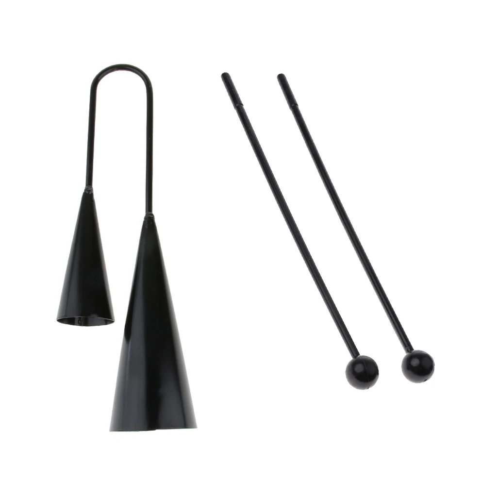 Металлический двойной гусиный эхолот Cowbell+ 1 пара ксилофон молоток палочки венчики