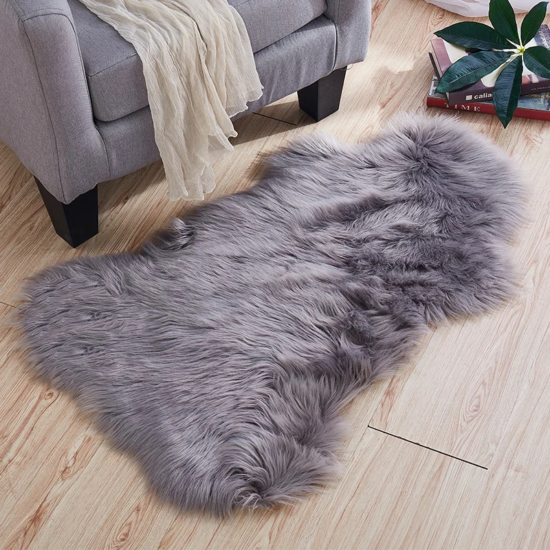 60*150cm Australian Imitation Wool Carpet Oval Plush Carpet, 40 OFF