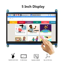 Más vendidos de 5 pulgadas pantalla LCD Monitor portátil HD 800x480 pantalla táctil capacitiva Raspberry Pi 4 muestra la pantalla táctil