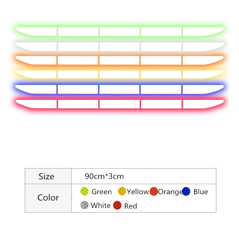 Reflectante Reflector Sticker Car Exterior Accessories Adhesive Reflective Tape Reflex   Exterior Warning Strip Protect Car Body
