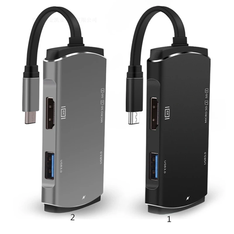 

Dex Station For Samsung Galaxy S8 S9 Plus Huawei Xiaomi Redmi USB Type C Adapter For Macbook Pro With 4K HDMI USB-C Charging SD