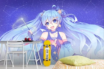 

[Self-Adhesive] 3D Hatsune Miku 787710 Japan Anime Wall Paper mural Wall Print Decal Wall Murals
