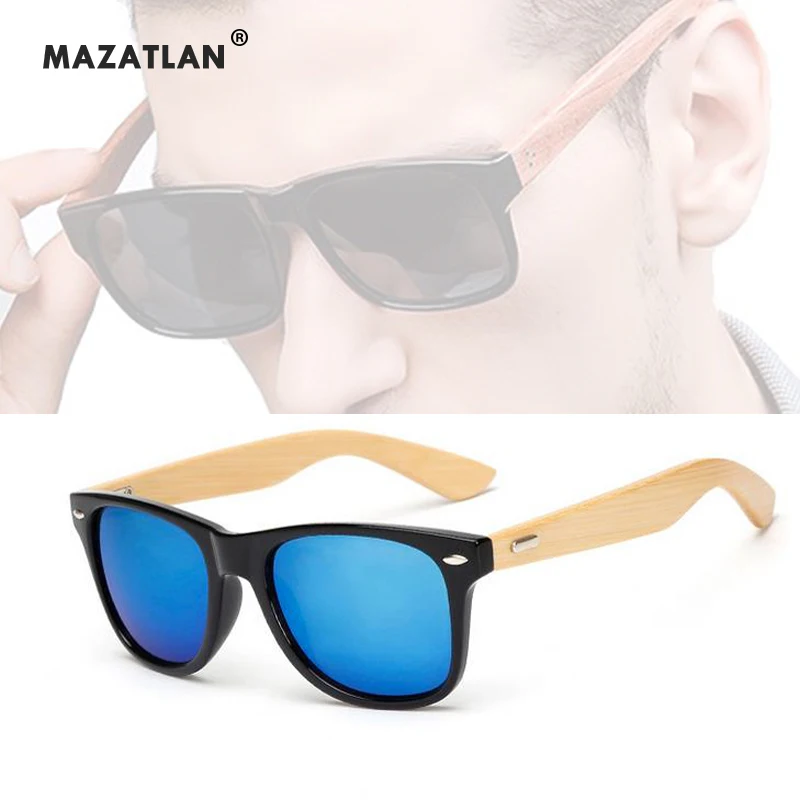 New Classic Bamboo Sunglasses Men and Women Travel Goggles Retro Wooden Legs Glasses Fashion Brand Design Sunglasses man