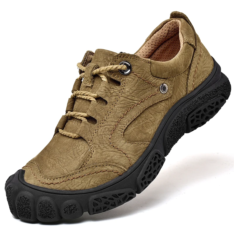 

Head layer cowhide male shoes outdoor male leather thick soles wear non-slip sports recreational shoe male winter shoes