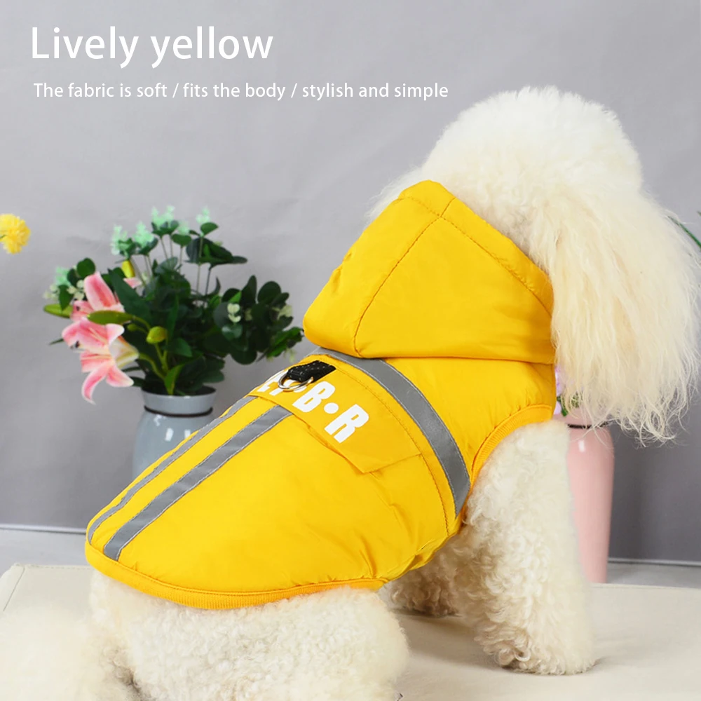 

1pcs Warm Winter Dog Clothes Reflective Puppy Clothing Vest Comfortable Fleece Pet Jacket Dogs Coat For Small Medium Large Dogs