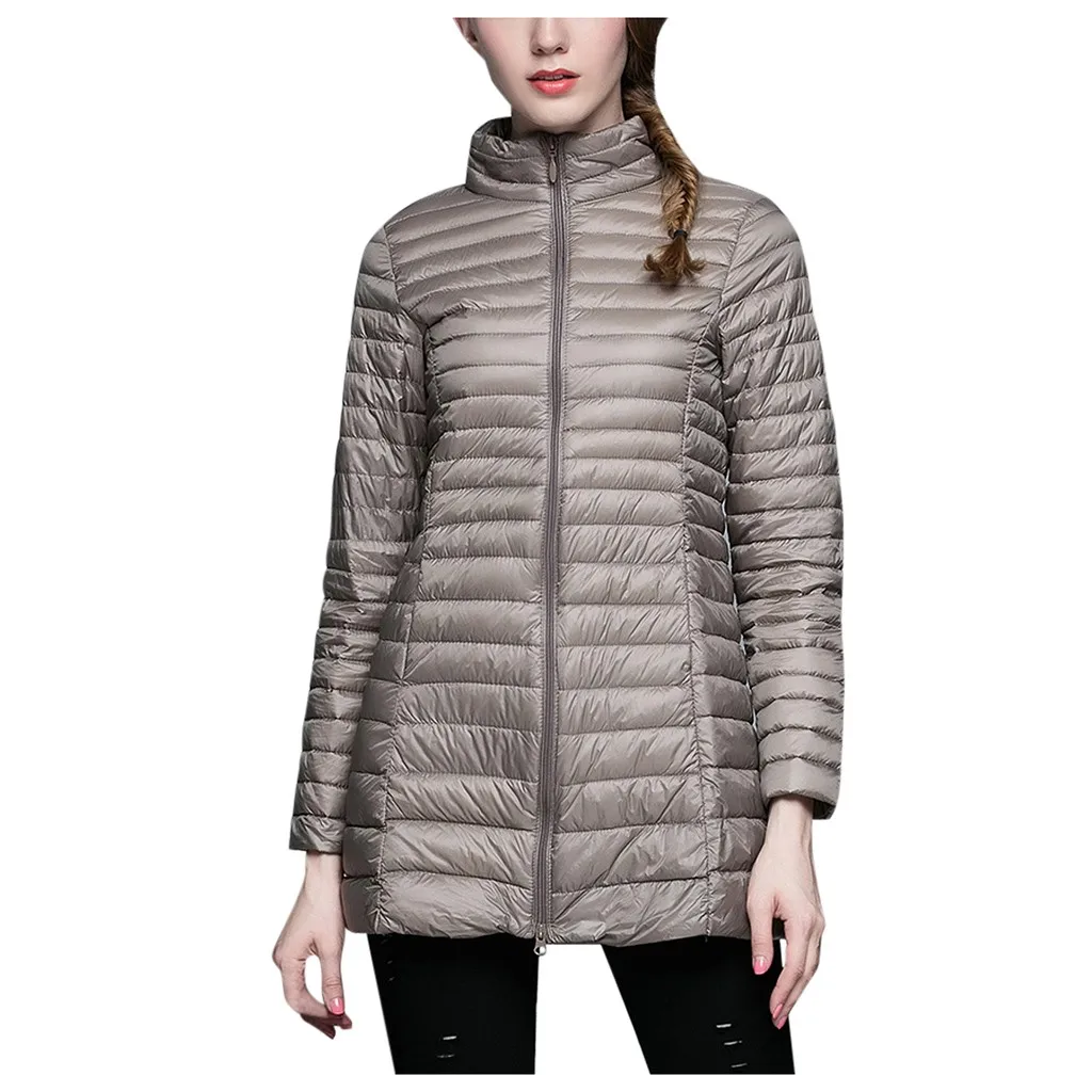 Winter Long Down Coat Women Thick Hooded Winter Zipper Plus Size Snow Outwear White Duck Down Warm Jacket Windbreaker Coat
