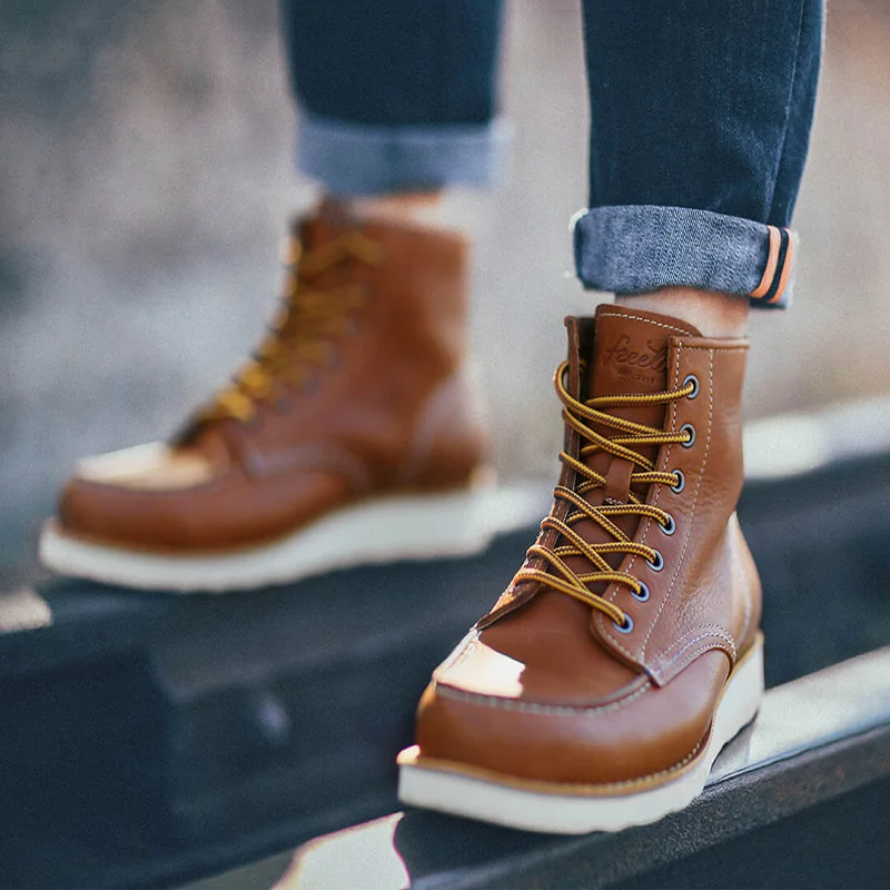Xiaomi FREETIE Outdoor Work Boots Breathable Anti-Slip Booties Wear-resistant Ankle Boots Soft Cowh
