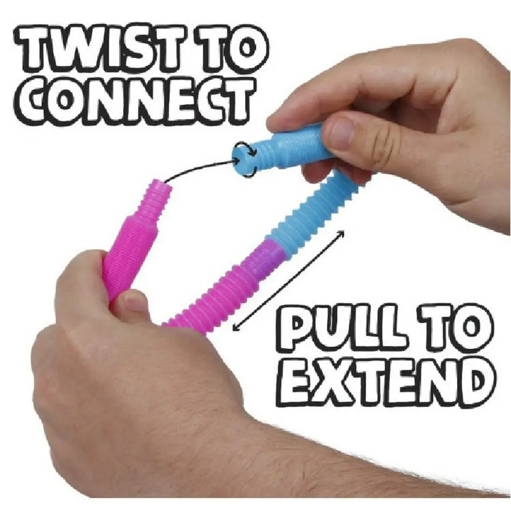 4 ~ 8 colorido Pop de plástico bobina de tubo de ChildrenS creativo mágico ToysCircle juguetes de desarrollo educativo de juguete