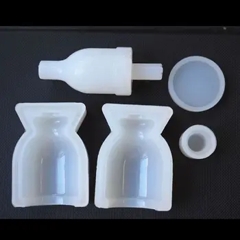 

Pack of 5 Small Bottle Container UV Resin Epoxy Resin Casting Mold Art Craft