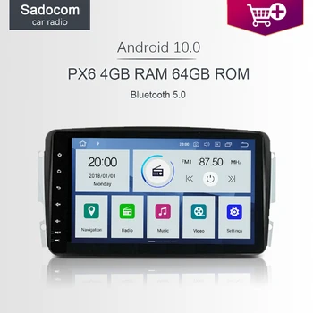 

720P 8" PX6 2 din Android 10.0 Car DVD player 6Core 64GB car radio autoradio For Benz CLK W203 W209 W463 W210 Vito Viano G Class