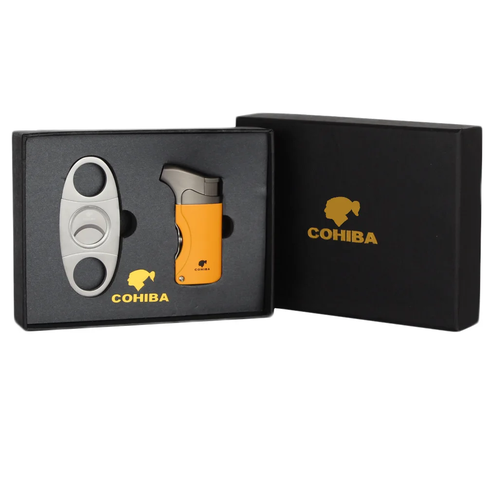 Cohiba зажигалка для сигар и резак набор аксессуаров в подарочной коробке