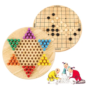 

Games Wooden Chinese Checkers Wooden Board Game Game for All Ages in 6 Colors for Up to 6 Players YA88