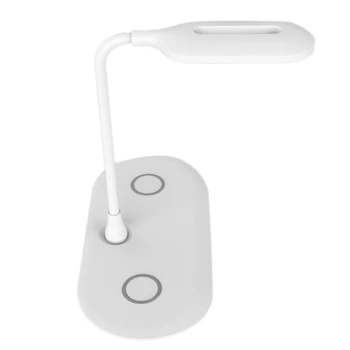 

FULL-Multifunctional Desk Lamp Wireless Charger Dual 10W Fast Charge Smart Desk Lamp Wireless Charger