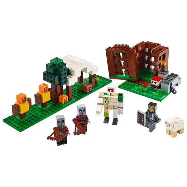 New Lepining My World Compatible 21160 Disaster Villagers Raid My World Building Blocks Toys for Children MinecraftINGly New Lepining My World Compatible 21160 Disaster Villagers Raid My World Building Blocks Toys for Children MinecraftINGly