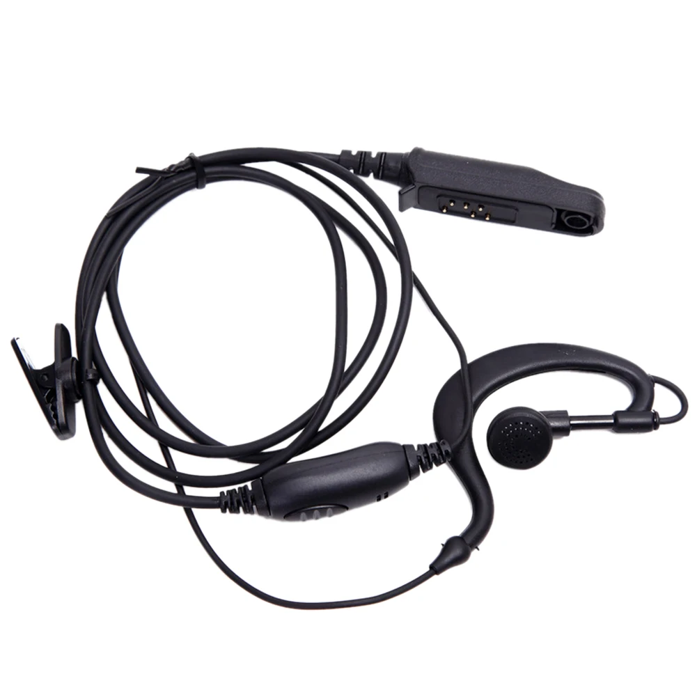 Прочные Наушники Профессиональные G образный портативный микрофон PTT эргономичный аудио Водонепроницаемый ушной крючок Walkie Talkie для Baofeng UV-9R