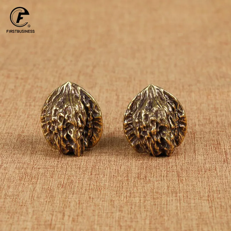 

a Pair Copper Solid Walnut Handle Ball Elderly Health Care Ball Hand Ball Health Exercise Dad father grandpa Birhtday Gift