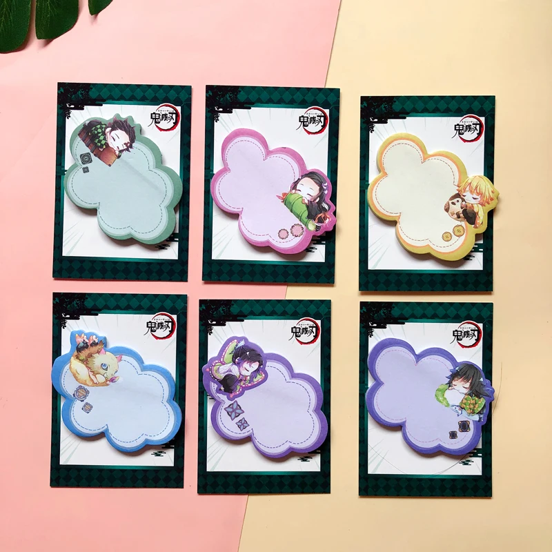 

Anime Ghost Blade Memo Paper Cute Stickers Post Sticky Note Adhesive Note It Pad Stationery Office School Supplies
