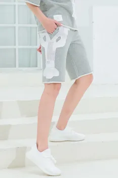 

2020 Fashion TB THOM Brand Casual Women Summer Patchwork Sports Trousers Patch Hip Hop Loose Knee Length Shorts