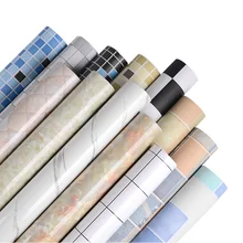 Самоклеющиеся толстые водонепроницаемые мраморные обои для ремонта мебели, термостойкие обои для кухни