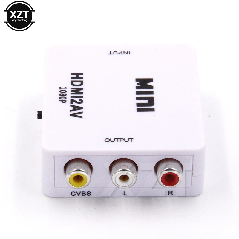 HD 1080P HDMI кабели AV / RCA CVBS адаптер HDMI2AV L/R видео мини конвертер для TV PS3 компьютера ПК