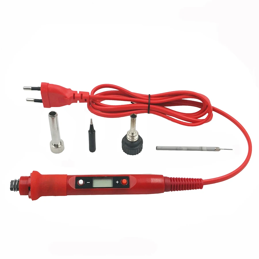 best soldering iron for electronics 80W Digital Electric Soldering Iron Kit Set Temperature Adjustable 220V 110V  Welding Tool  Ceramic Heater Soldering Tips Rework electric soldering iron