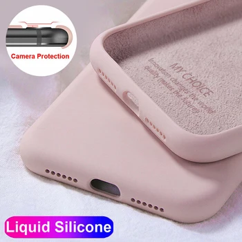 Перейти на Алиэкспресс и купить Для Huawei P10 P20 P40 P30 Mate 9 20 10 30 Pro Lite Чехол Оригинальный жидкий силиконовый чехол для Huawei Nova 2S 3i 4 5i 6 7 SE Coque