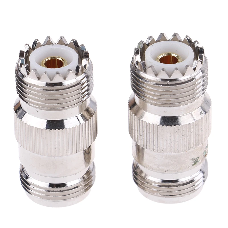 1pc High Quality N Type Female To UHF Female Jack Straight RF Coaxial Adapter Connector