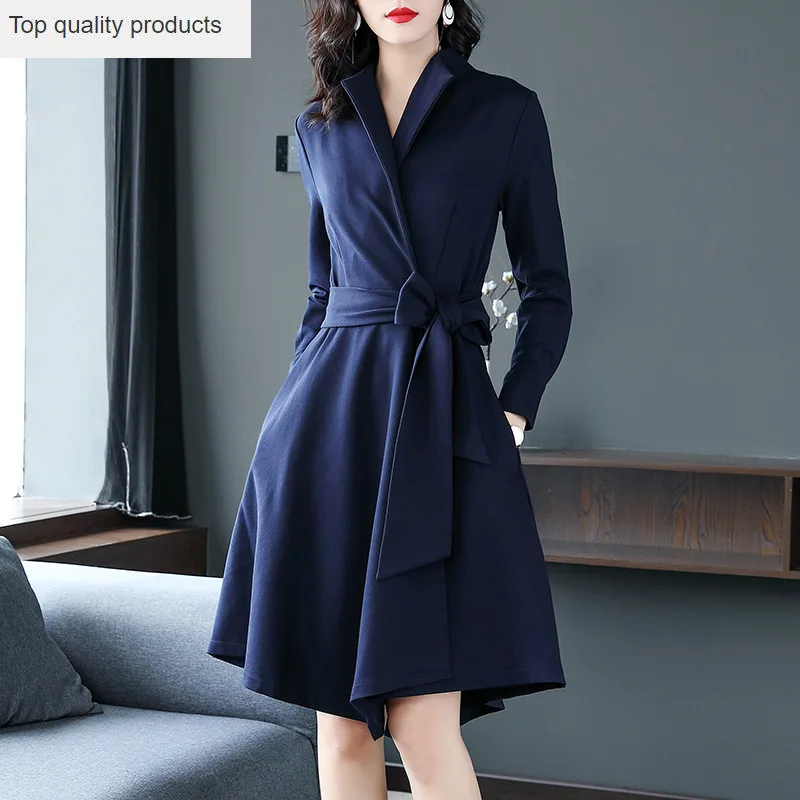 Женское платье осень-зима 2020 Новое Элегантное Женская рабочая одежда Вечерние