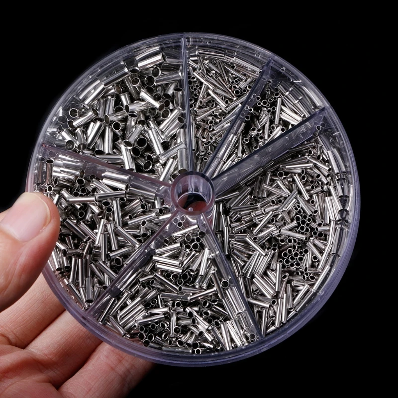 

1900Pcs/Box Copper Crimp Wire Linker Cord Electrical End Terminals Set 0.5-2.5mmІ