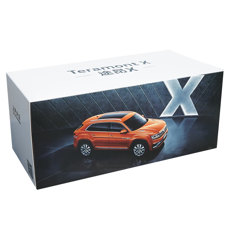 1/18 SAIC Volkswagen Teramont X оранжевый литой под давлением модель автомобиля SUV с небольшим подарком