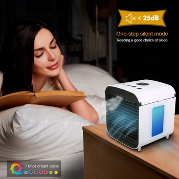 

Portable Mini Air Conditioner Fan Air Cooler Fan USB Rechargeable Cooling Fan for Home Office Bedroom