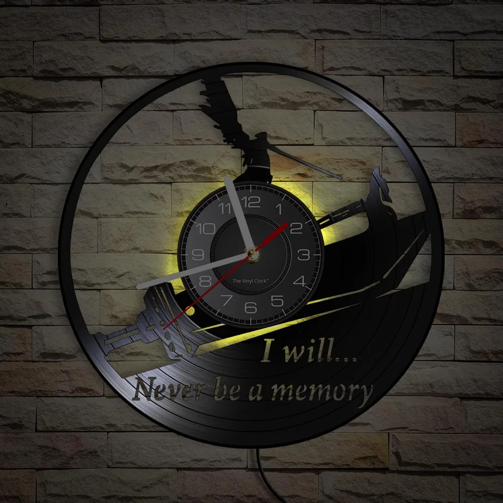 I Will Never Be A Memory Inspirational Quote Vinyl Record Wall Clock Fantasy Role Playing Video Game Themed Clock Wall Watch Wall Clocks Aliexpress