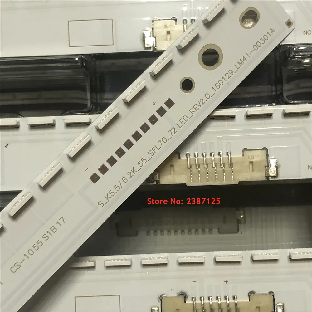 

LED bar light 72lamp For S_5.5/6.2K_55_SFL70_72LED LM41-00238A LM41-00301A BN96-39508A 39509A UN55K6250 UN55K625D UE55K5510