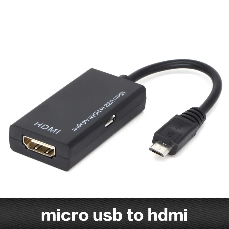 

For Type C & Micro USB to HDMI Adapter Digital Video Audio Converter Cable HDMI Connector for Laptop phone with MHL Port r5