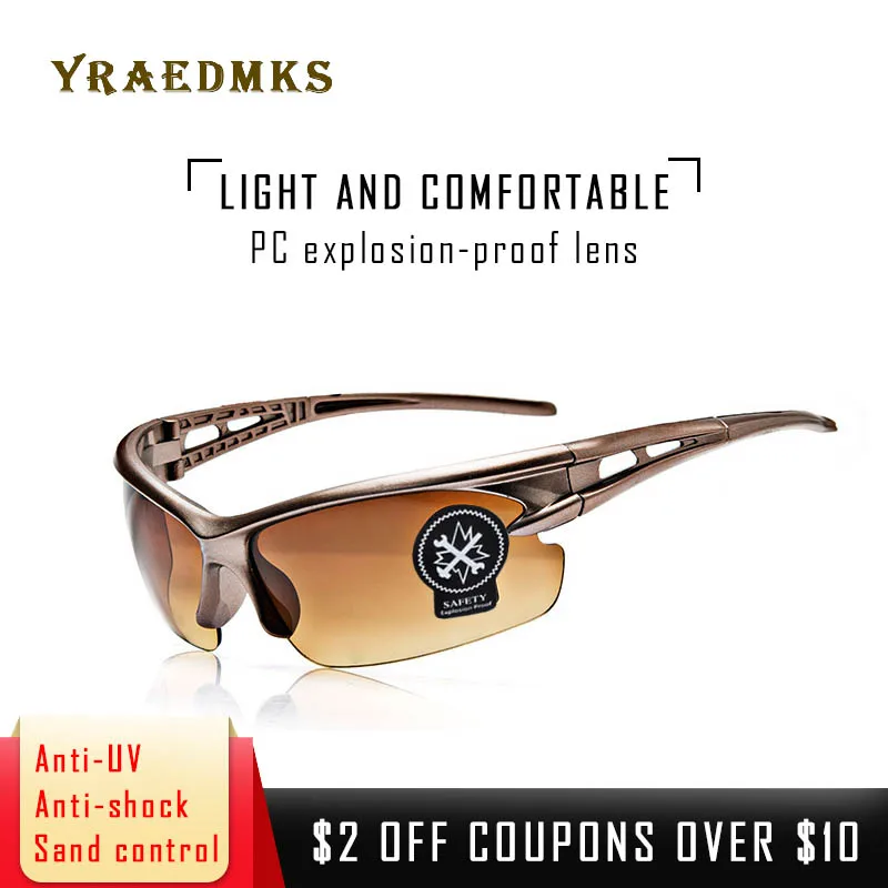 

Yraedmks Sports Cycling Sunglasses for Men Women Outdoor Goggles UV Protection Eyewear Cycling Riding Running Driving Glasses