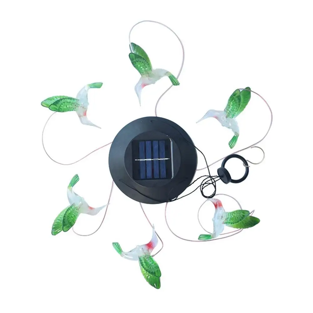 Solar Wind Chime Light Turn Light Hummingbird Solar Gift Light Color Led Garden Hanging Light