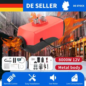 

8000W Diesel Heater LCD Switch Vehicle 8KW 12V Air Diesel Heating for Cars HGV Yachts Boats Motor Homes Bus Air Auxiliary Heater