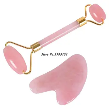 

Natural Jade Massage Roller Set Face Lift Massager Crystal Roller Facial Massage Relaxation Beauty Skin Tool Girl Gift