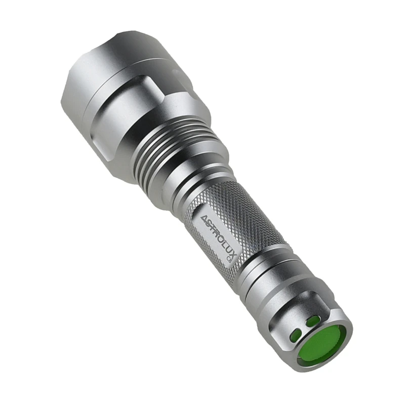 Astrolux C8 серебро XP-L HI длинный выстрел 1300 люмен 7/4 режима A6 драйвер Тактический Повседневный светодиодный фонарь поиска светодиодный факел 18650 Фонари