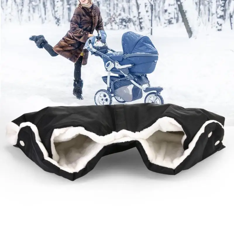 Теплые перчатки для мам, водонепроницаемые перчатки для коляски, муфта для рук, зимние принадлежности для детских колясок, теплые варежки