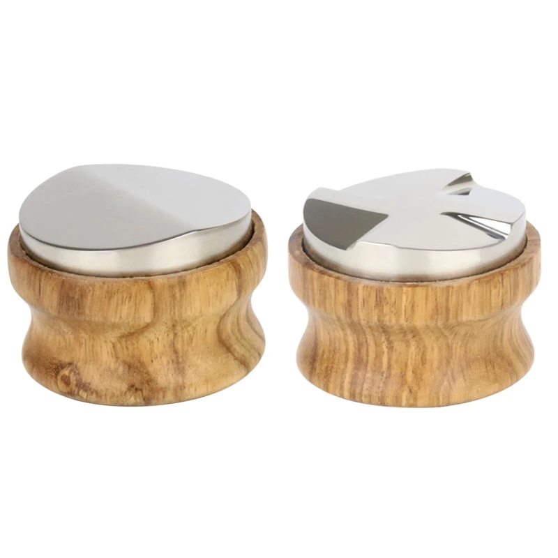 Tcn Distributeur De Caf/é en Bois Espresso Palm Tamper 58mm Outils De Presse /À Poudre De Caf/é,caf/é Faisant Accessoire pour Magasin /À Domicile
