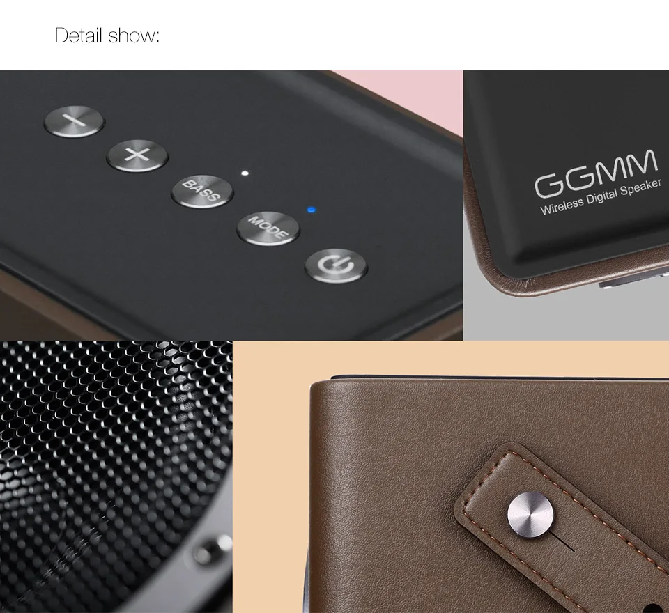 Беспроводная Wi Fi Колонка GGMM M4 40 Вт портативная Bluetooth колонка с тяжелыми басами 16H