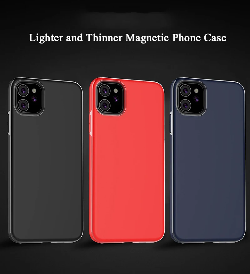 10 шт. для iphone 12 Mini SE 2 Магнитный чехол с металлической пластиной 11 Pro XS Max XR