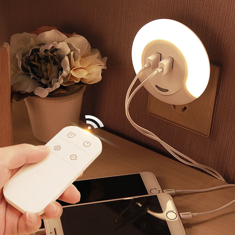 

2018 New Style LED Creative Charging Conversion Small Night Lamp Living Room Infrared Remote Control Strange New Plug Night Ligh